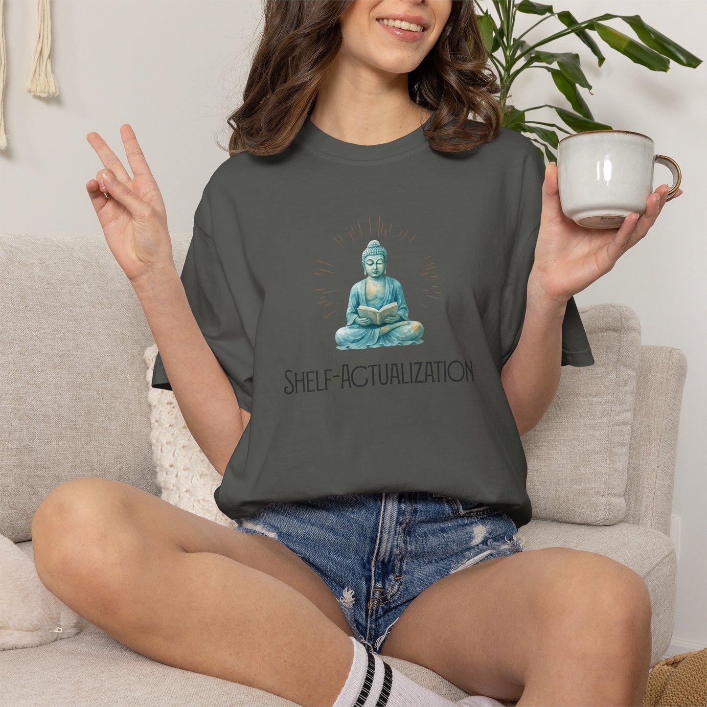 Shelf Actualization Shirt | Zen Book Lover Tee