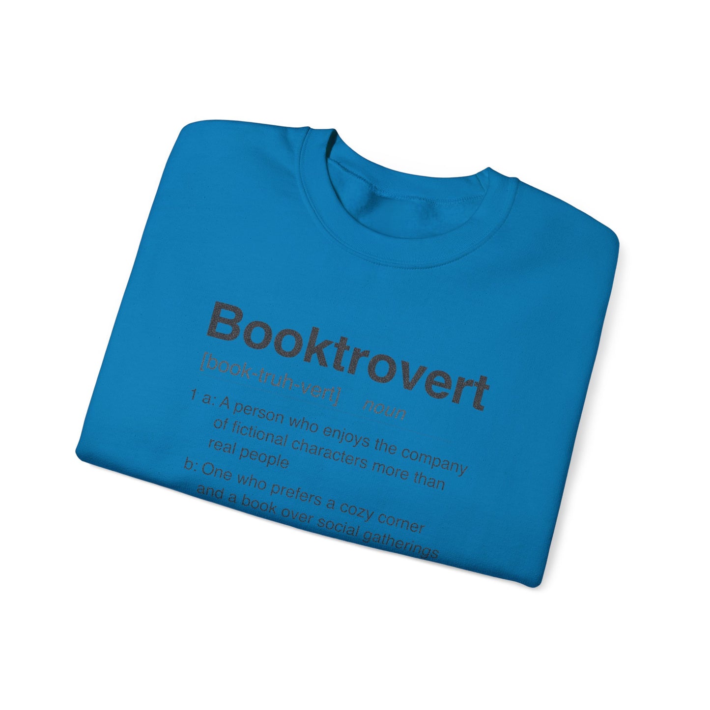 Booktrovert Sweatshirt | Dictionary Definition Reader Crewneck