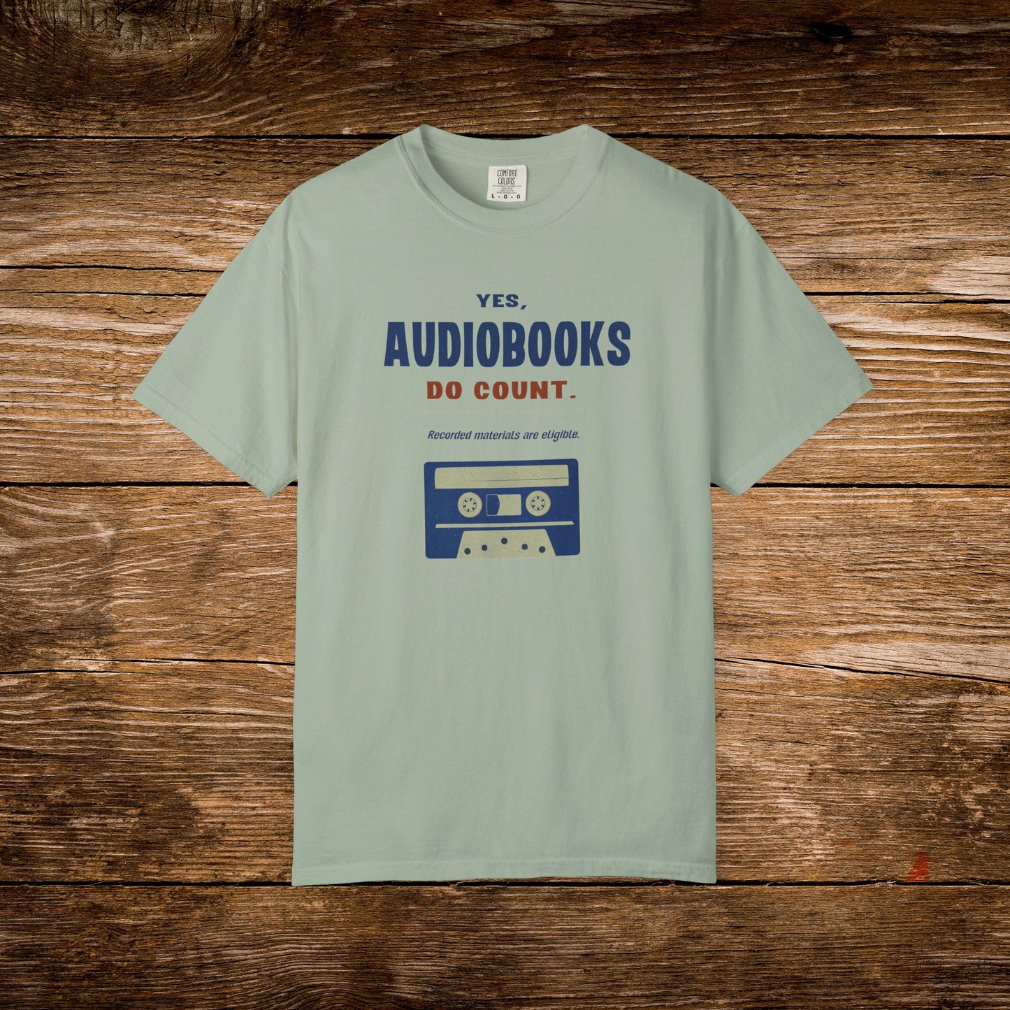 Yes, Audiobooks Count Shirt | Retro Audiobook Reader Tee