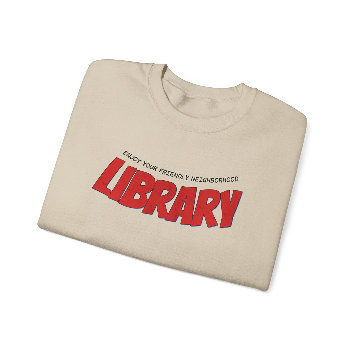 Friendly Neighborhood Library Sweatshirt | Retro Library Crewneck
