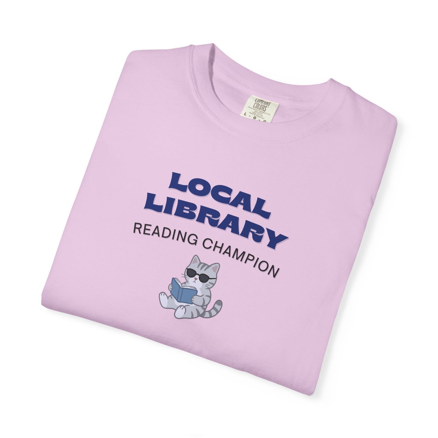 Local Library Reading Champion Shirt | Cool Cat Bookish Tee