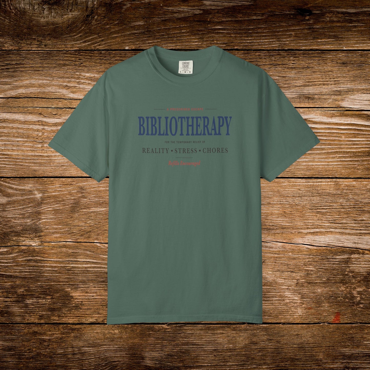 Bibliotherapy Shirt | Vintage Reader Tee