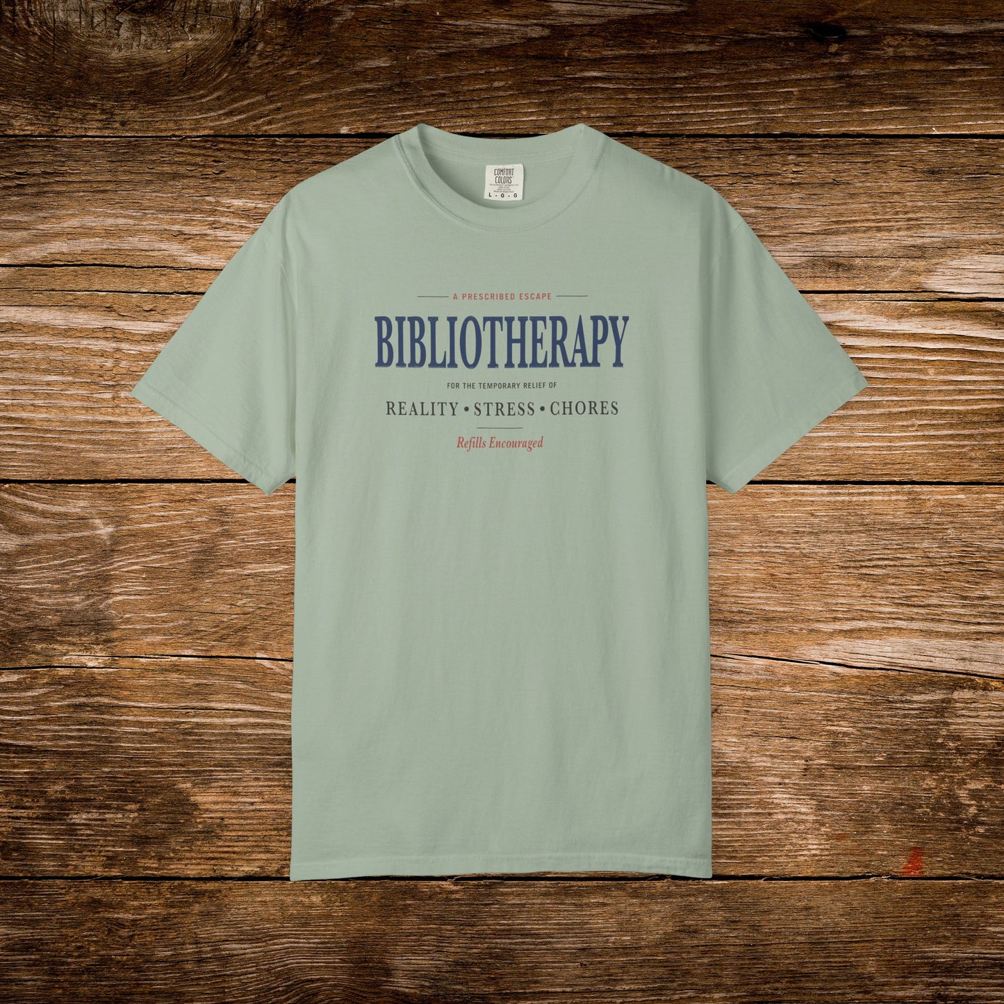 Bibliotherapy Shirt | Vintage Reader Tee