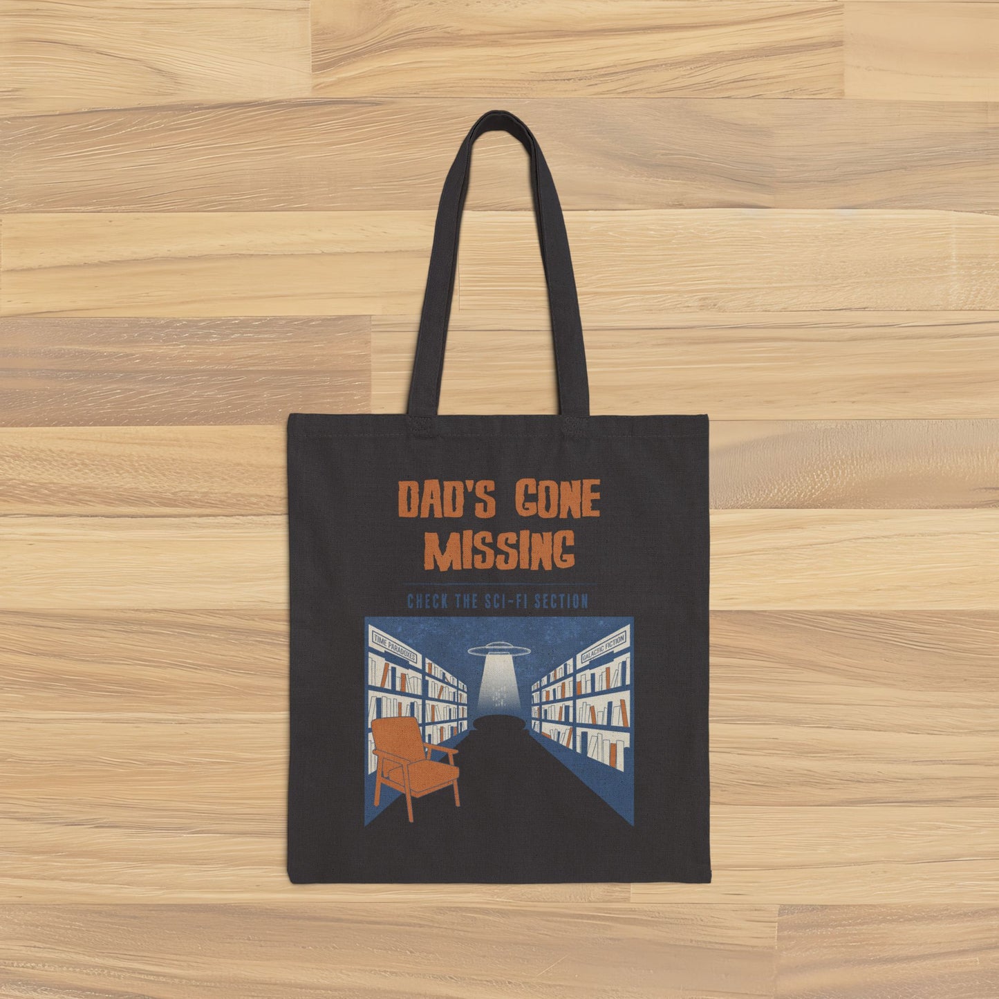 Fictionally Busy Tote Bag | Retro Reader Library Tote