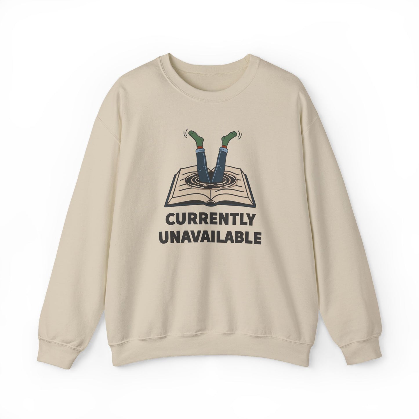 Currently Unavailable Sweatshirt | Funny Reading Crewneck