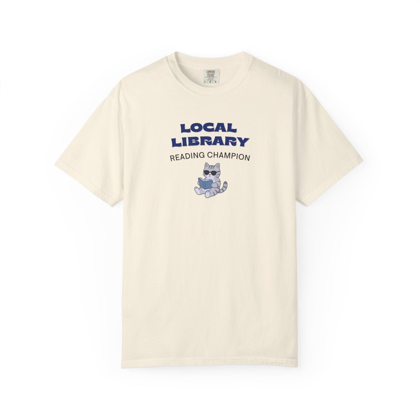 Local Library Reading Champion Shirt | Cool Cat Bookish Tee