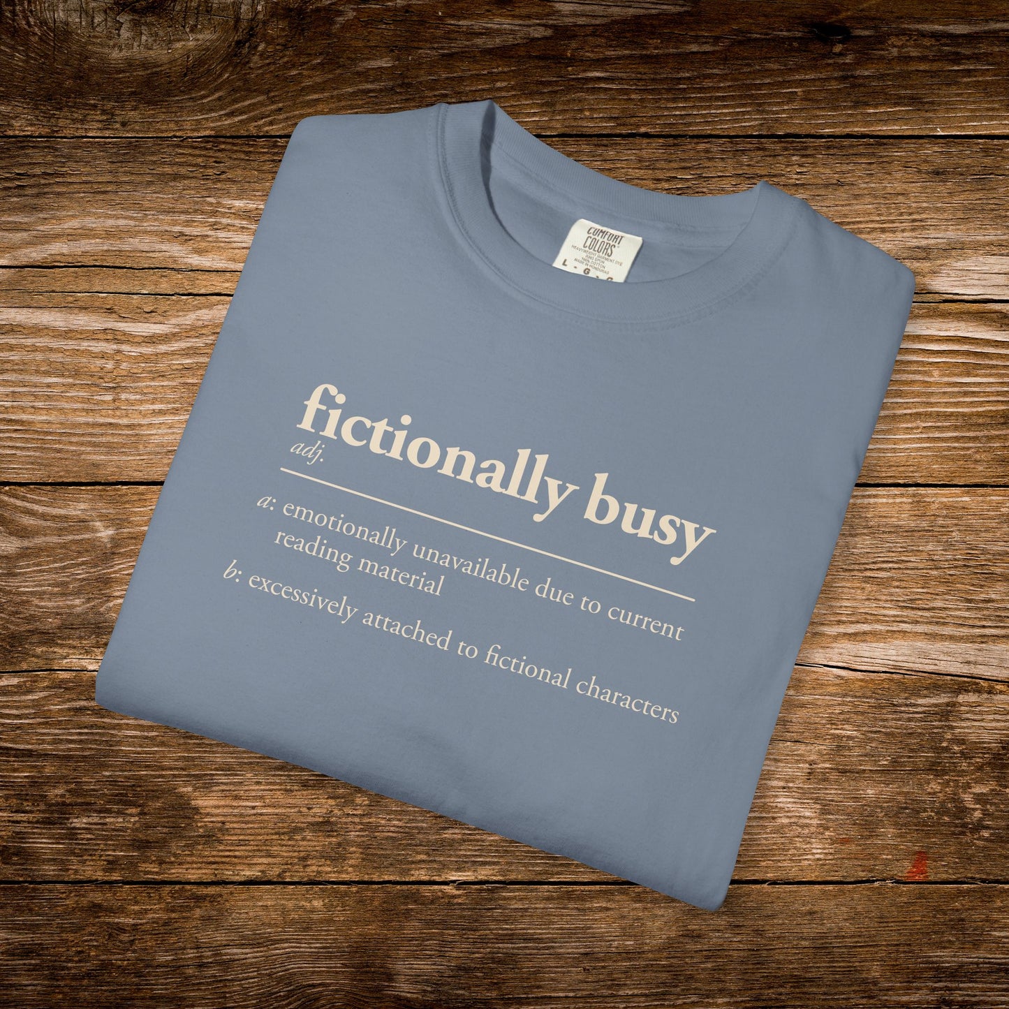 Fictionally Busy Shirt | Retro Reader Definition Tee