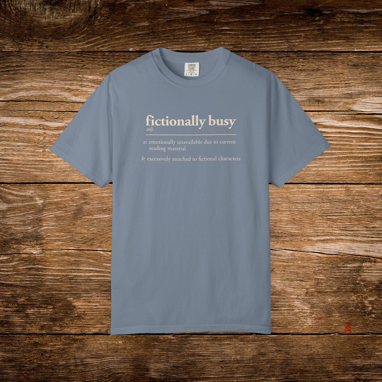 Fictionally Busy Shirt | Retro Reader Definition Tee