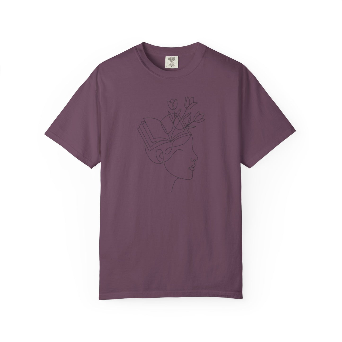 Mind in Bloom Shirt | Literary Floral Art Tee | Book Lover Reader Gift