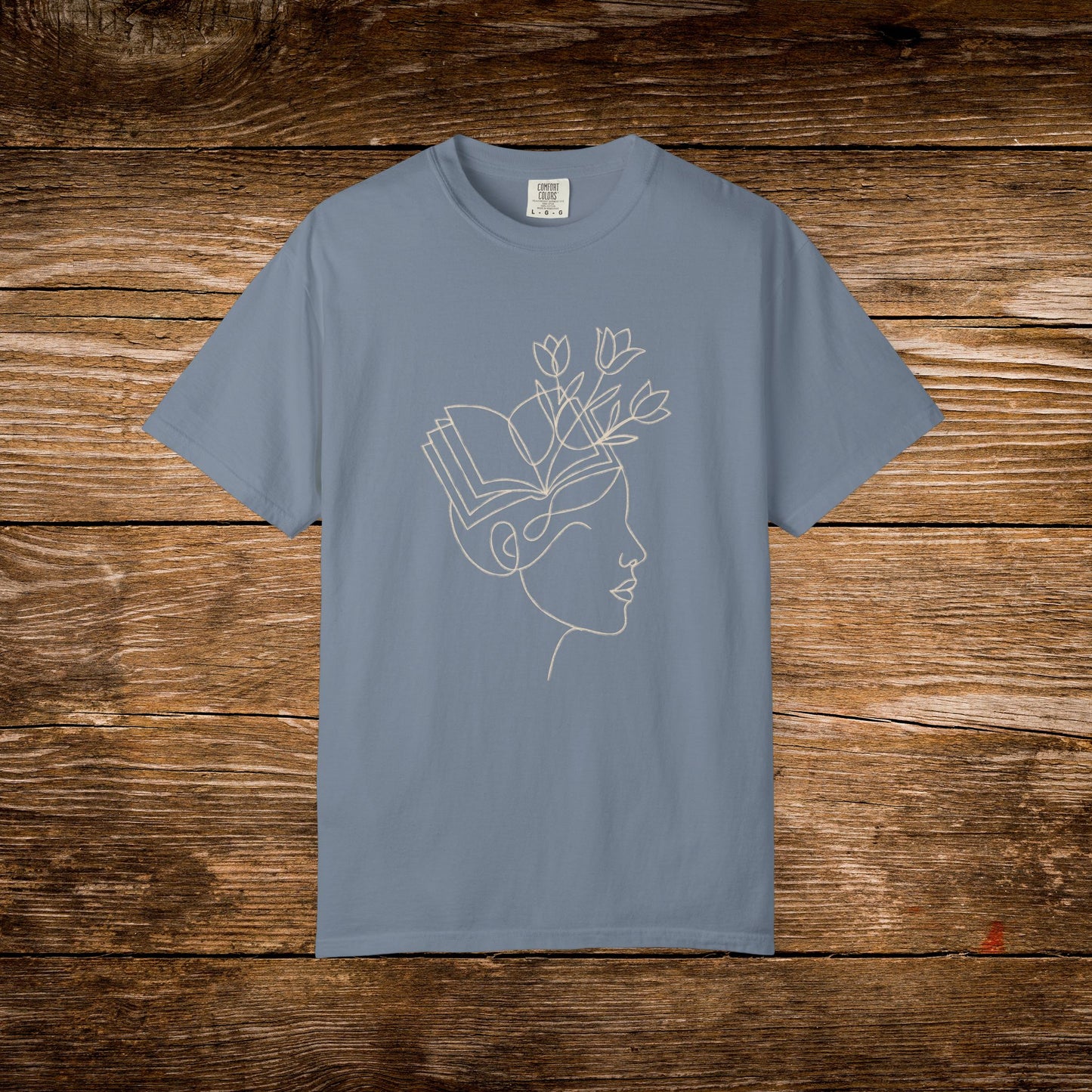 Lost in a Good Book Shirt | Minimal Line Art Tee