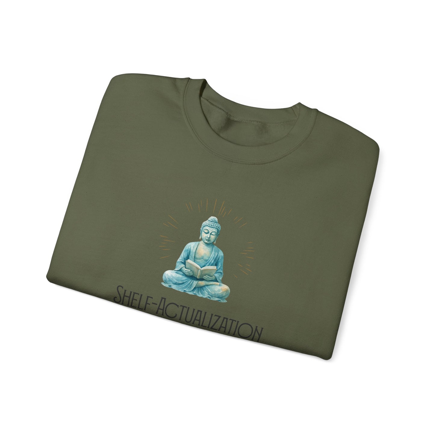 Shelf Actualization Sweatshirt | Zen Book Lover Crewneck