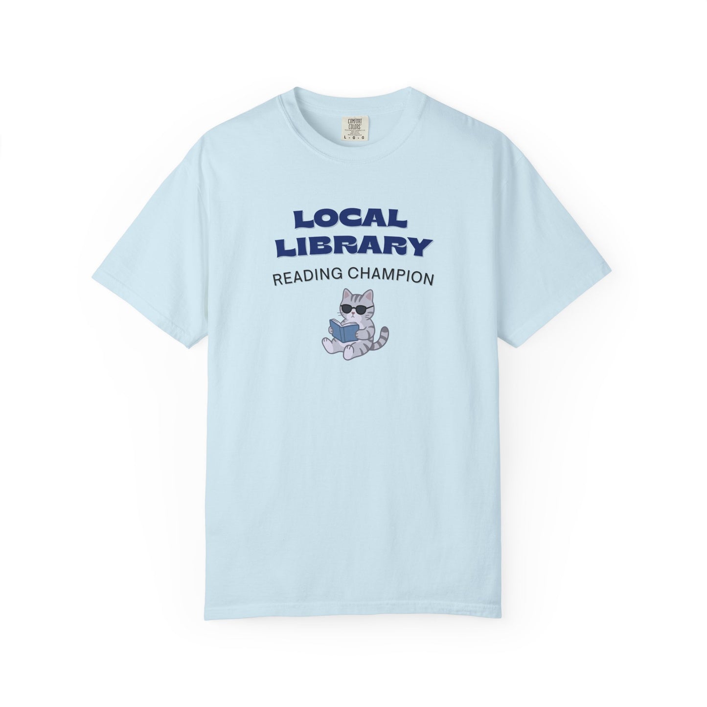 Local Library Reading Champion Shirt | Retro Cat Book Lover Tee