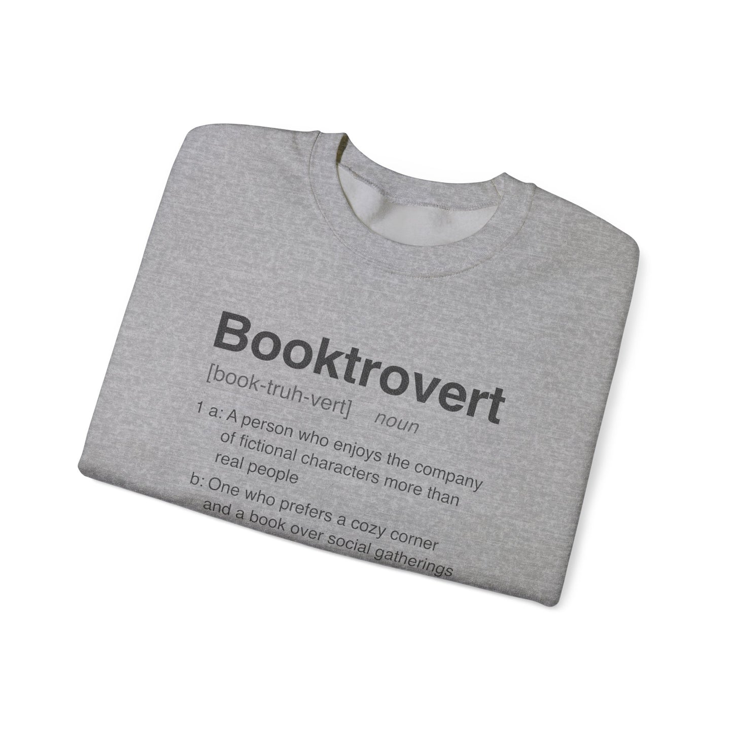 Booktrovert Sweatshirt | Dictionary Definition Reader Crewneck