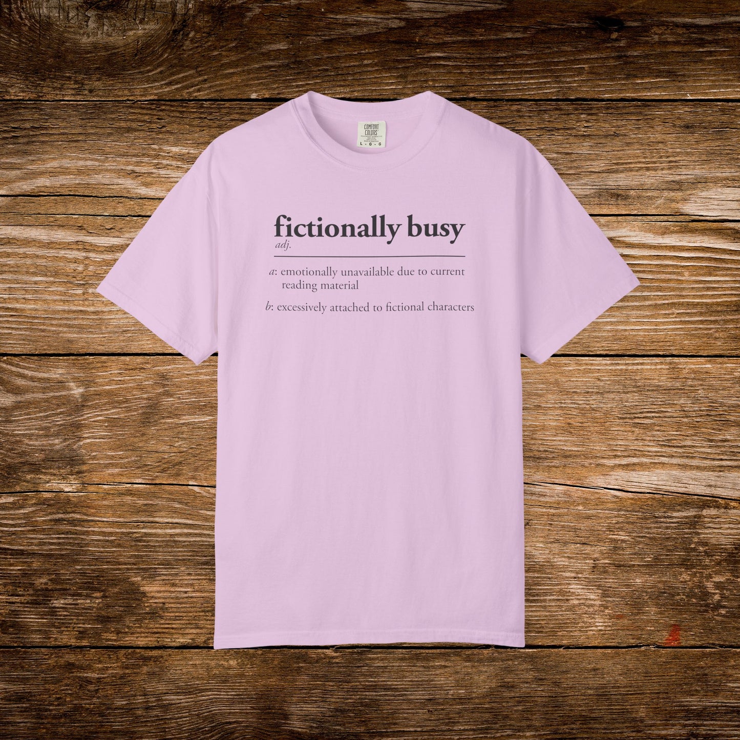Fictionally Busy Shirt | Retro Reader Definition Tee