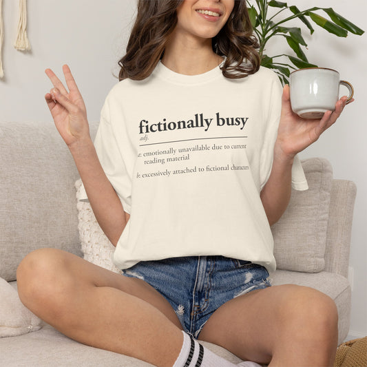 Fictionally Busy Shirt | Retro Reader Definition Tee