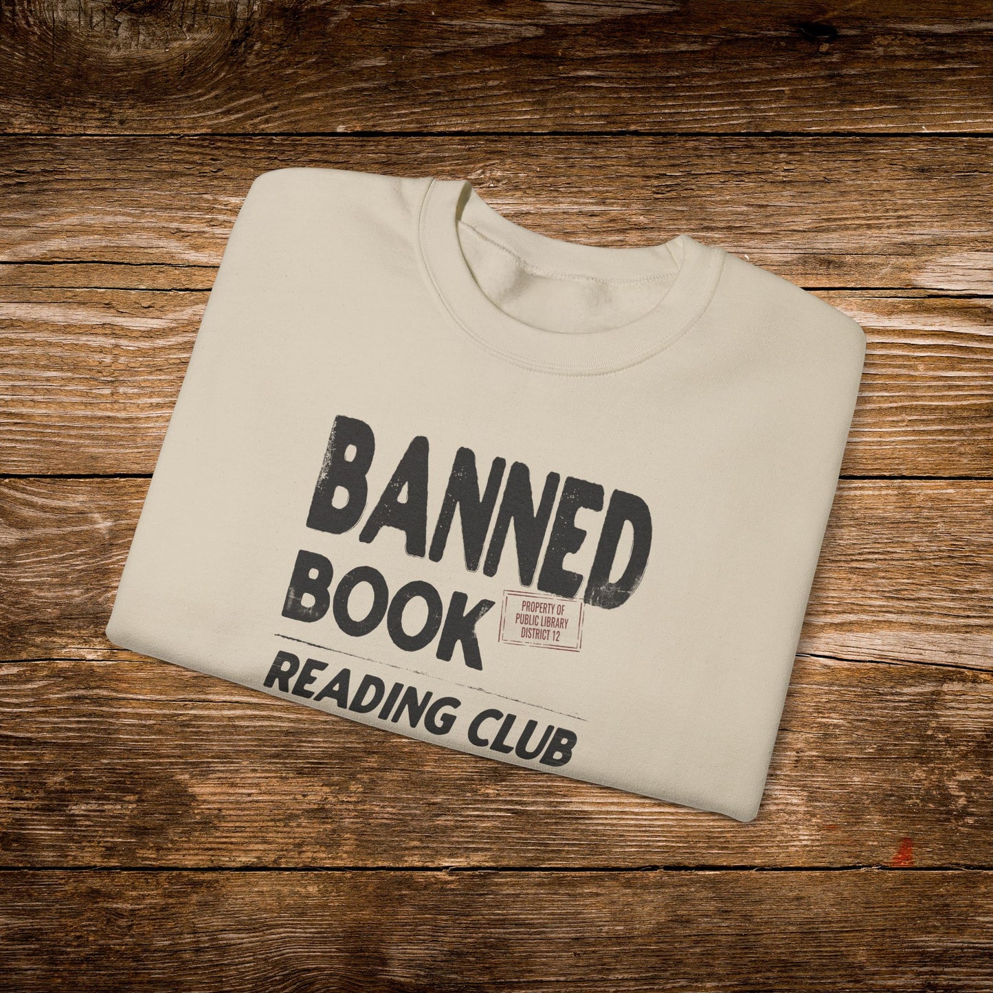 Banned Books Reading Club Sweatshirt | Retro Library Crewneck