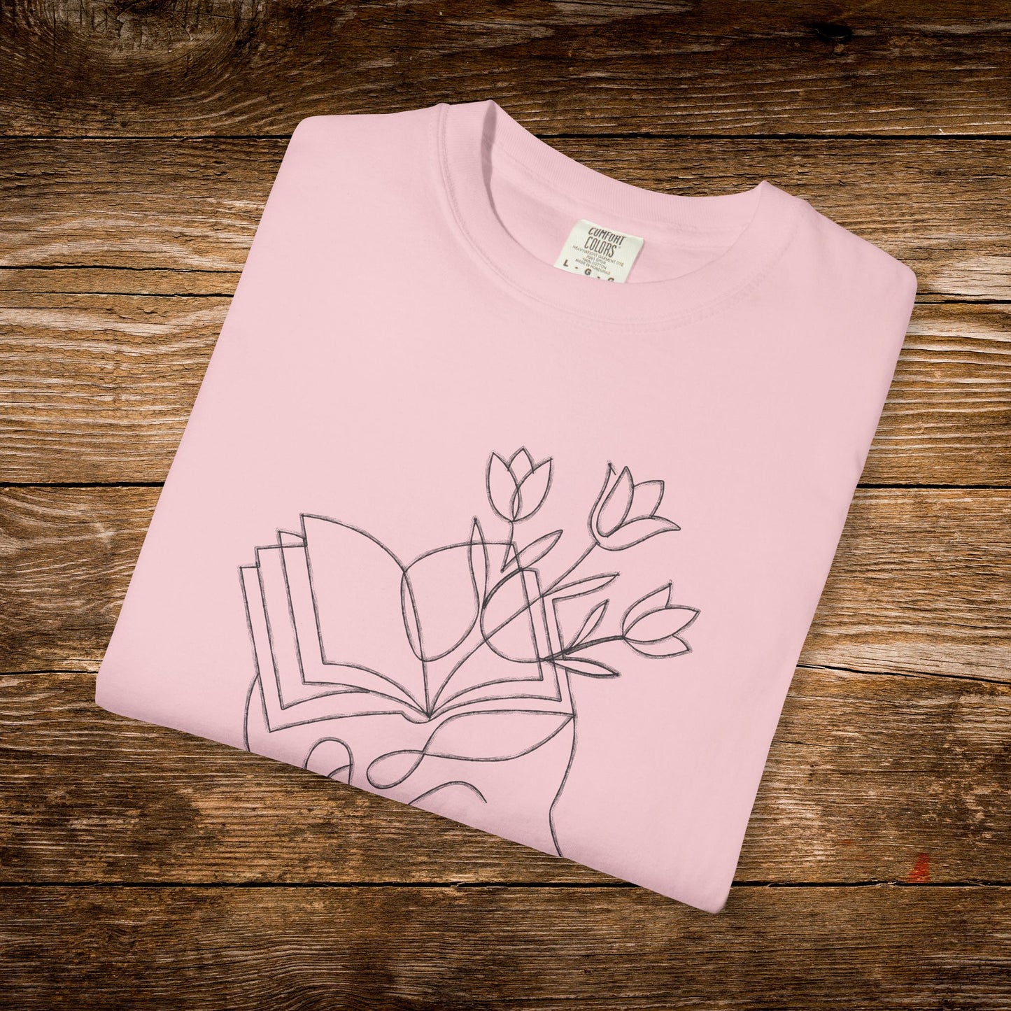 Lost in a Good Book Shirt | Minimal Line Art Tee