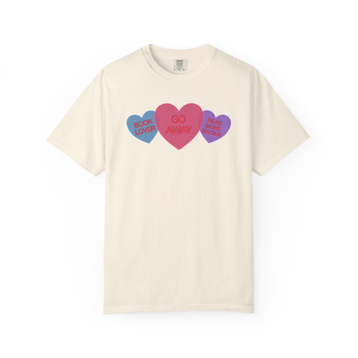 Bookish Candy Hearts Shirt | Funny Introvert Reader Tee