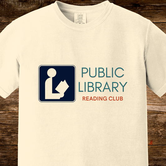 Public Library Reading Club Shirt | Retro Signage Graphic Tee
