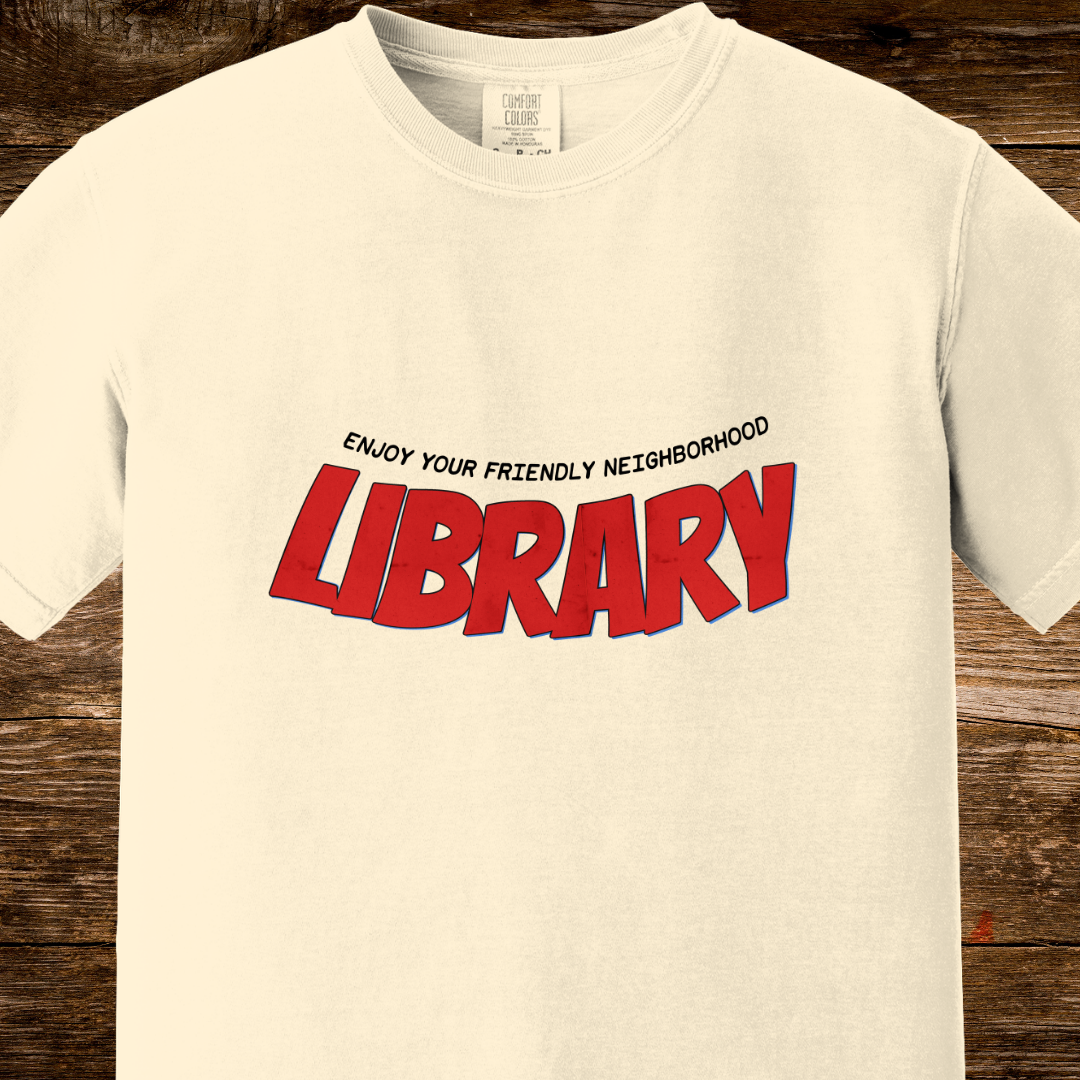 Friendly Neighborhood Library Shirt | Retro Comic Library Tee