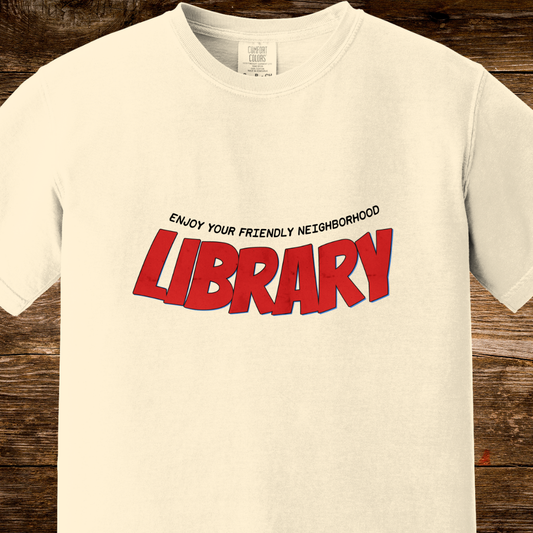 Friendly Neighborhood Library Shirt | Retro Comic Library Tee