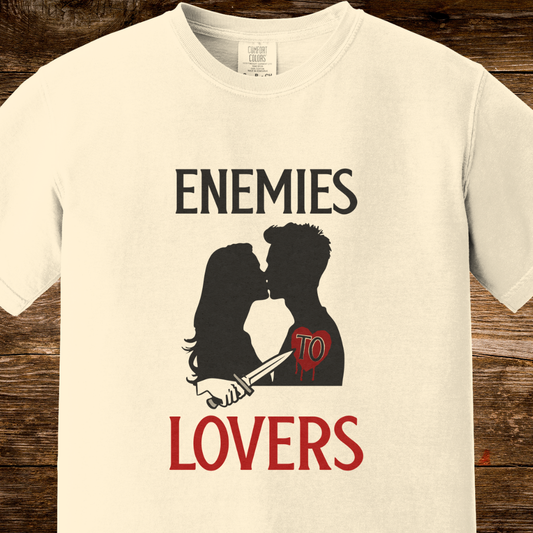 Enemies to Lovers Shirt | Romantasy Trope Bookish Tee | Dark Romance T-Shirt