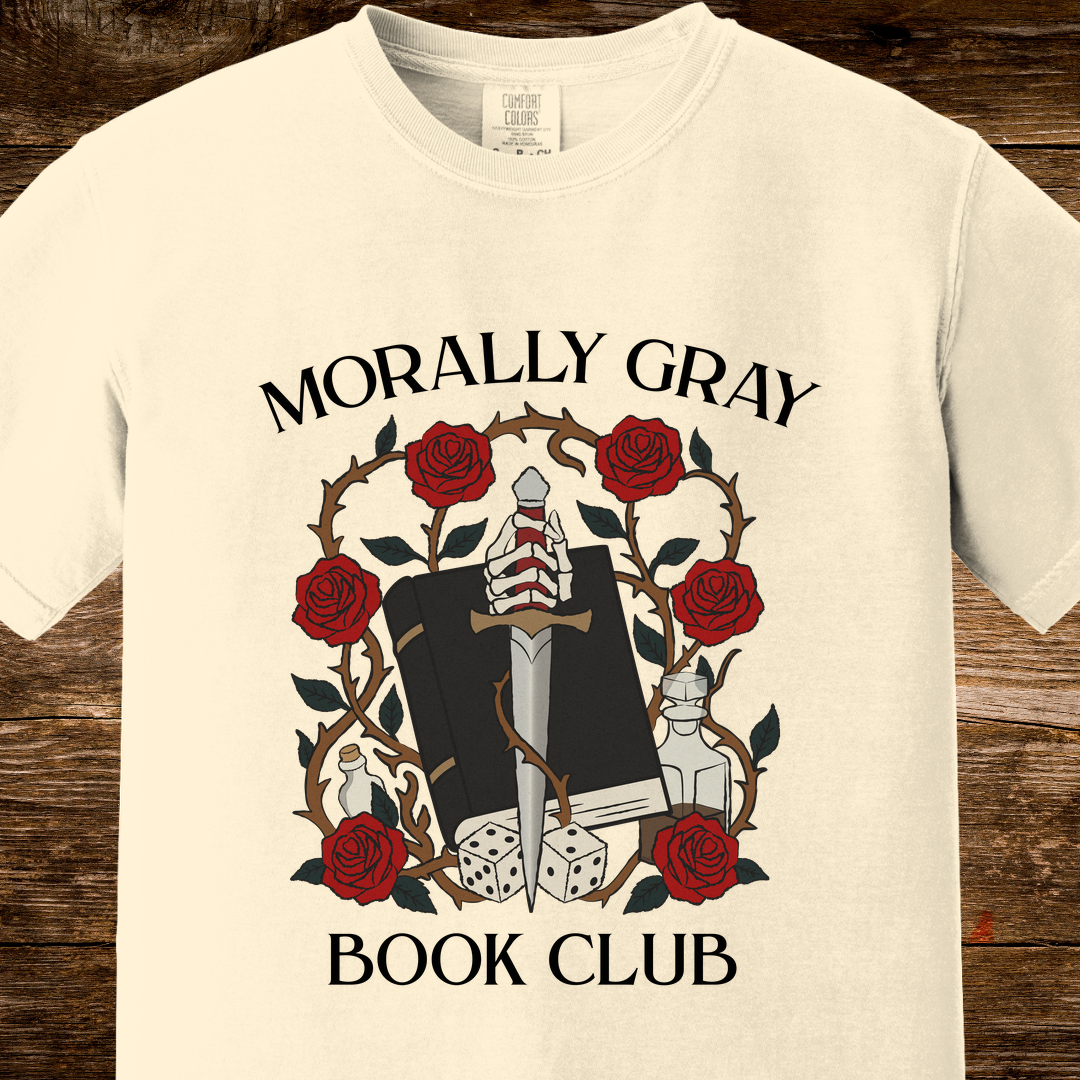 Morally Gray Book Club Shirt | Dark Romance Reader Tee