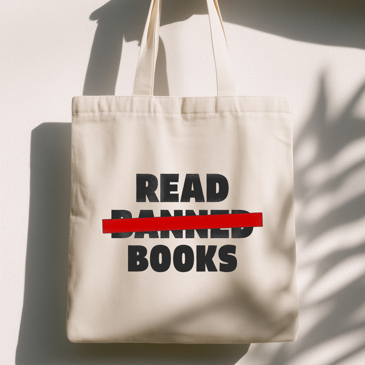 Read Banned Books Tote Bag | Anti-Censorship Library Tote