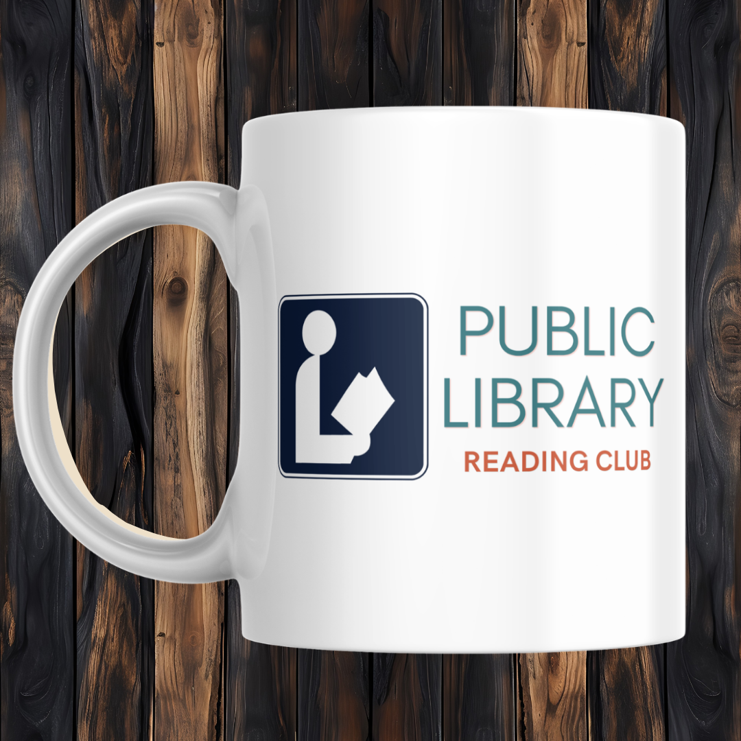 Public Library Reading Club Mug | Retro Library Coffee Mug