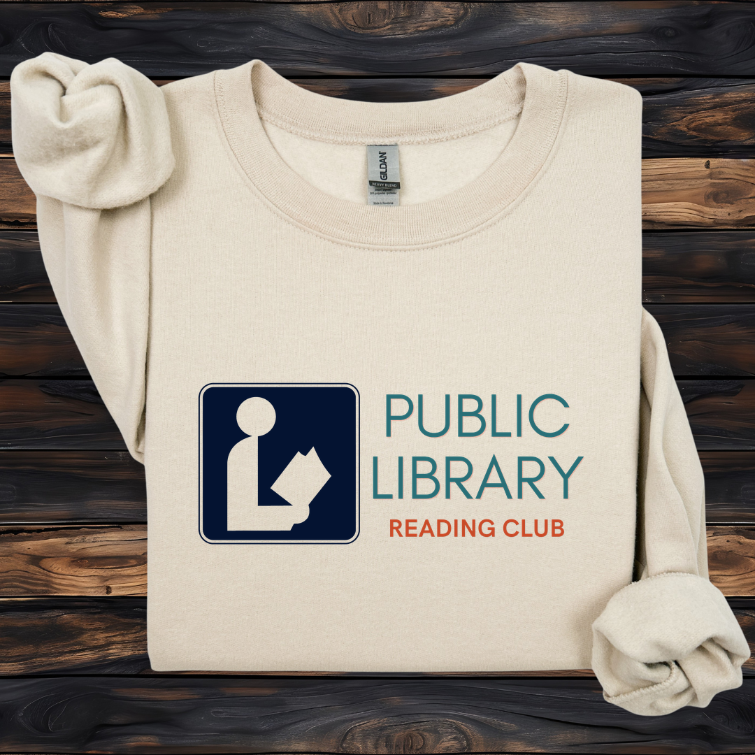 Public Library Reading Club Sweatshirt | Retro Library Crewneck