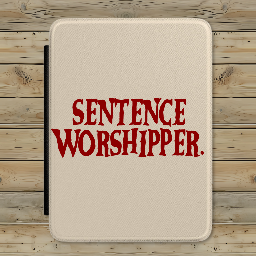 Sentence Worshipper Kindle Case | Literary Kindle Cover