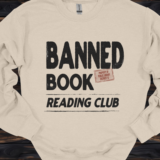 Banned Books Reading Club Sweatshirt | Retro Library Crewneck