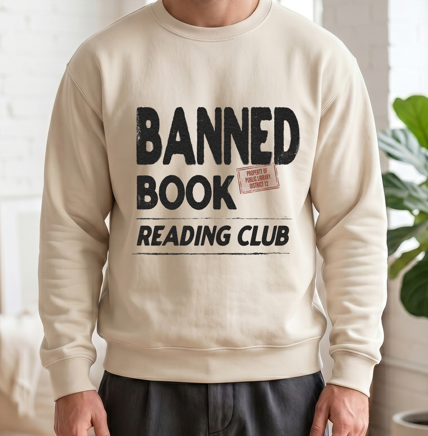 Banned Books Reading Club Sweatshirt | Retro Library Crewneck