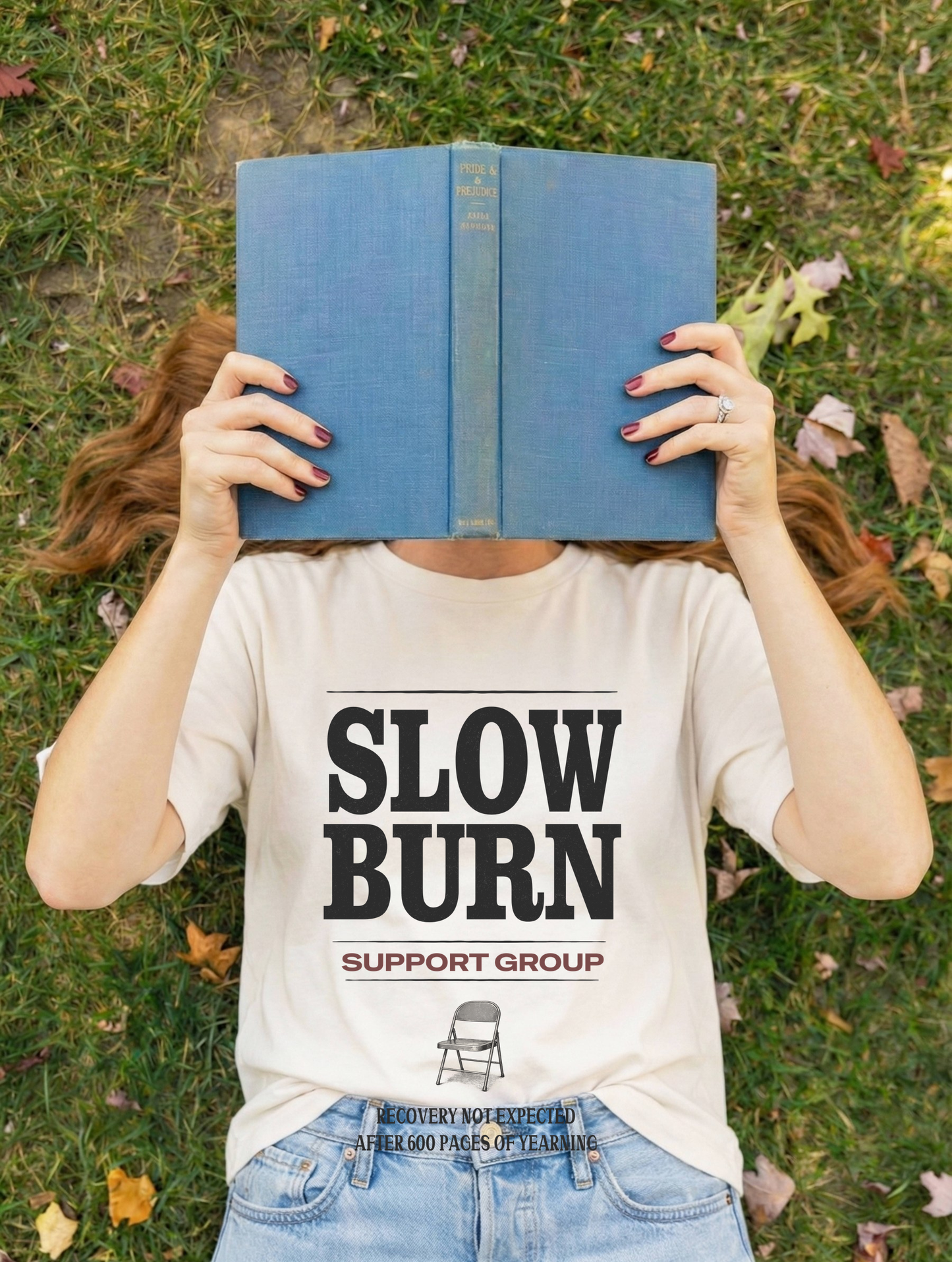 Slow Burn Support Group Shirt | Romance Reader Tee | Booktrovert Slow Burn T-Shirt