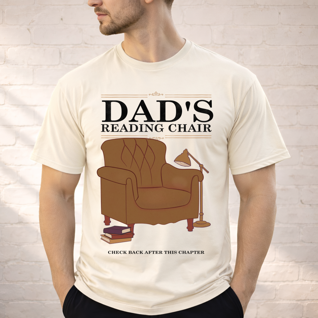 Dad’s Reading Chair Shirt | Book Lover Father’s Day Tee