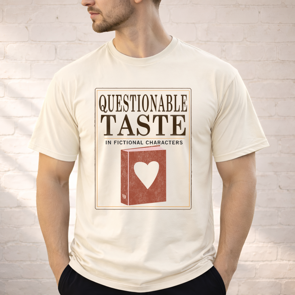 Questionable Taste in Fictional Characters Shirt | Vintage Paperback Tee