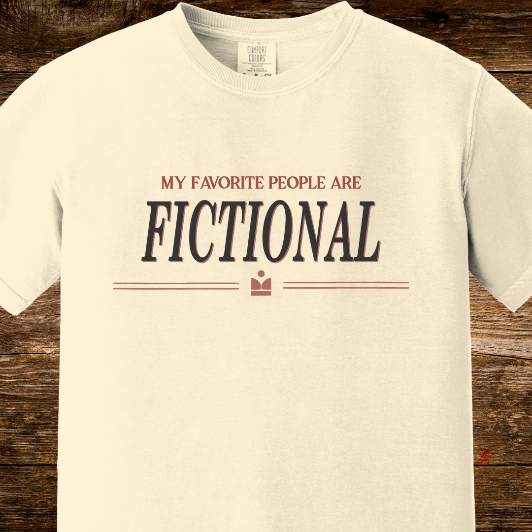 My Favorite People Are Fictional Shirt | Vintage Reader Tee
