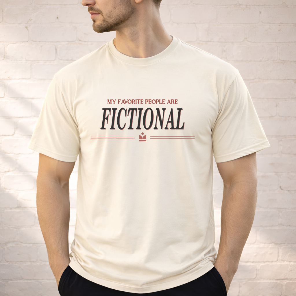 My Favorite People Are Fictional Shirt | Vintage Reader Tee