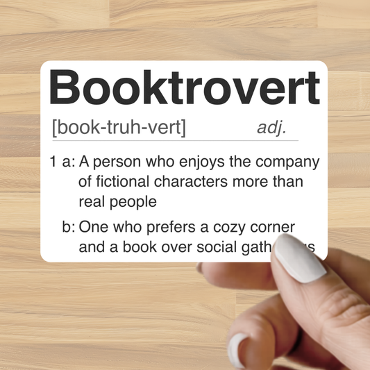 Booktrovert Sticker | Reader Vinyl Decal