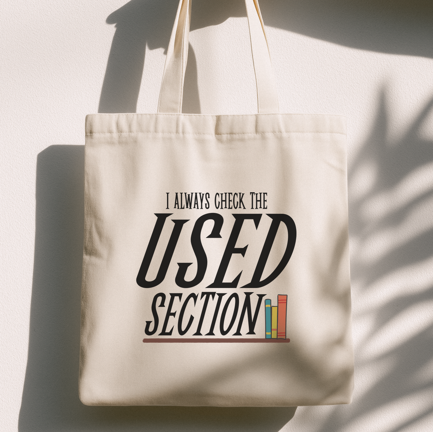I Always Check The Used Section Tote Bag | Vintage Book Tote