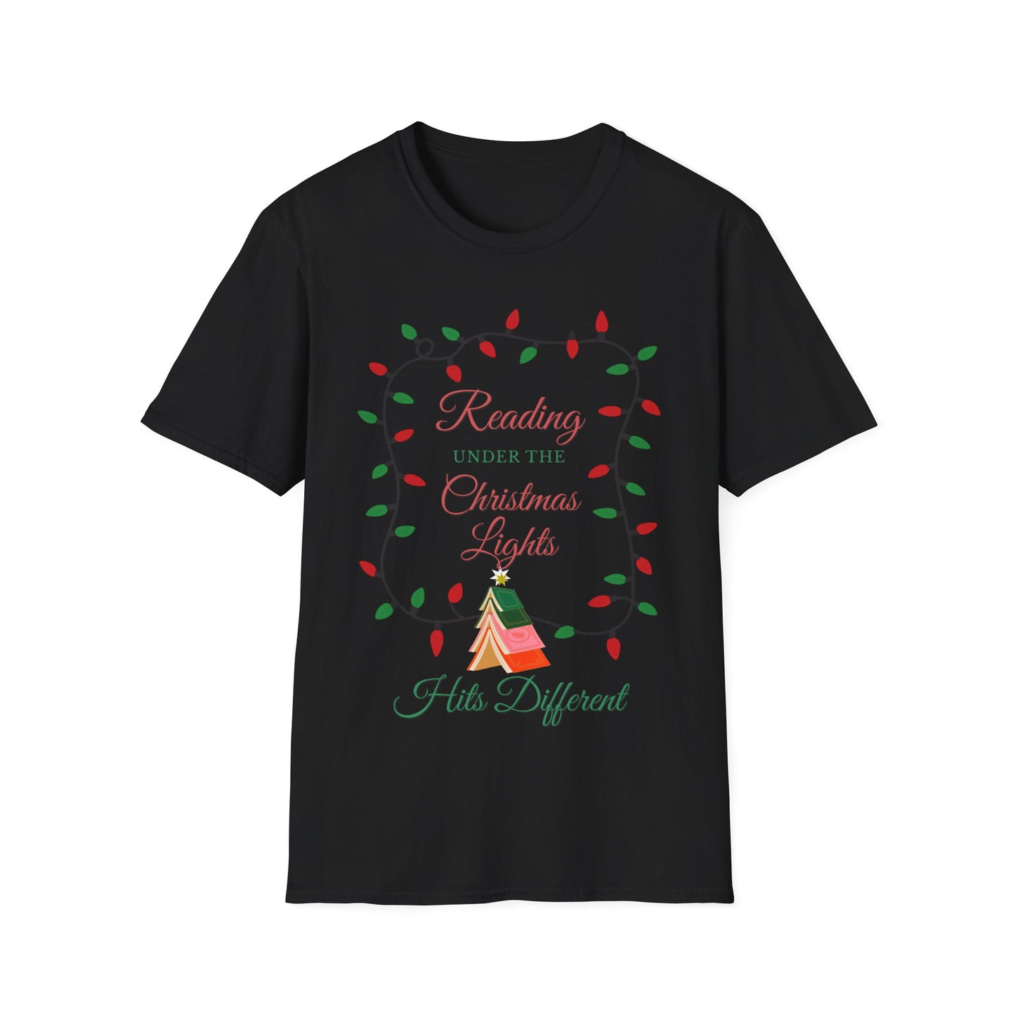 Reading Under the Christmas Lights T-Shirt