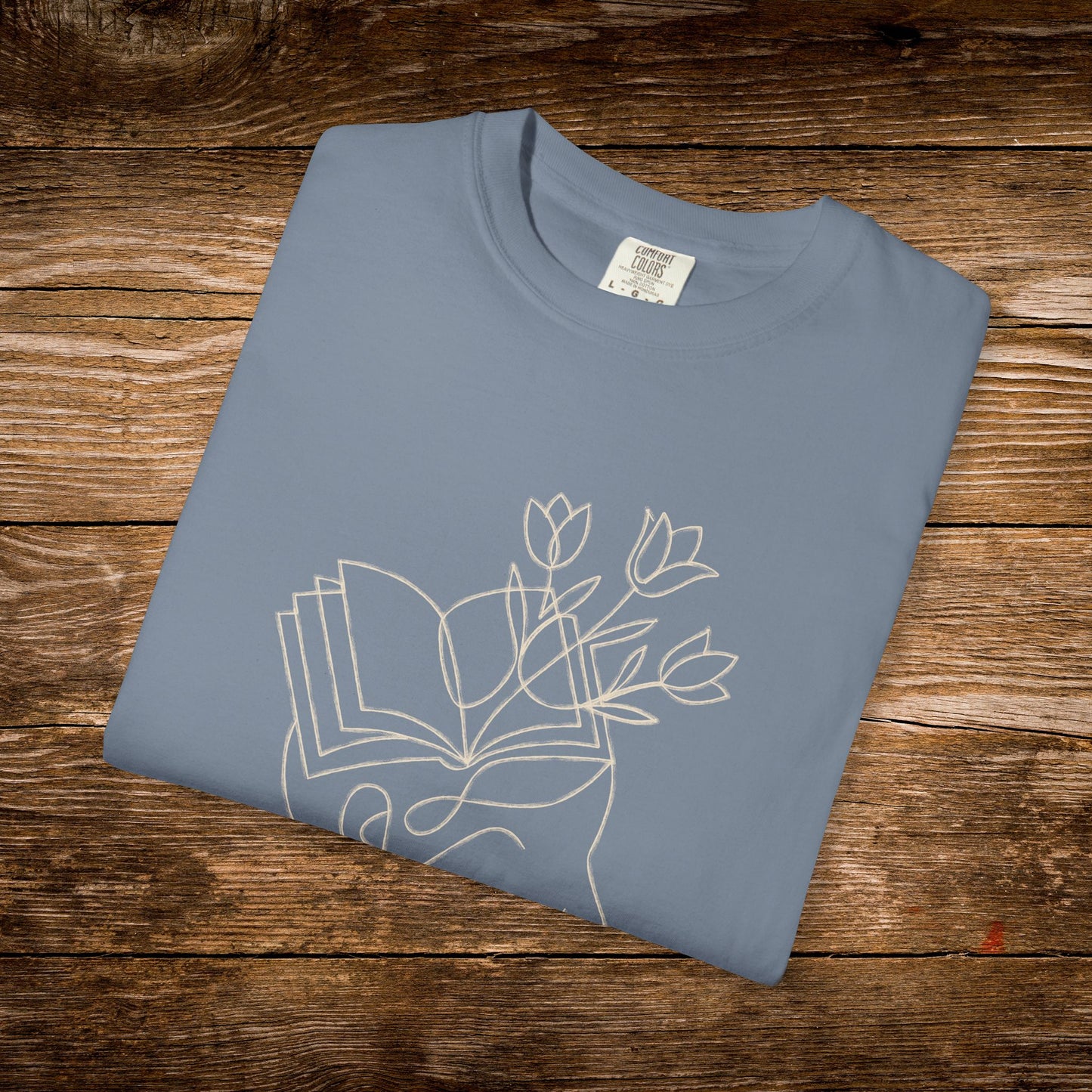 Lost in a Good Book Shirt | Minimal Line Art Tee