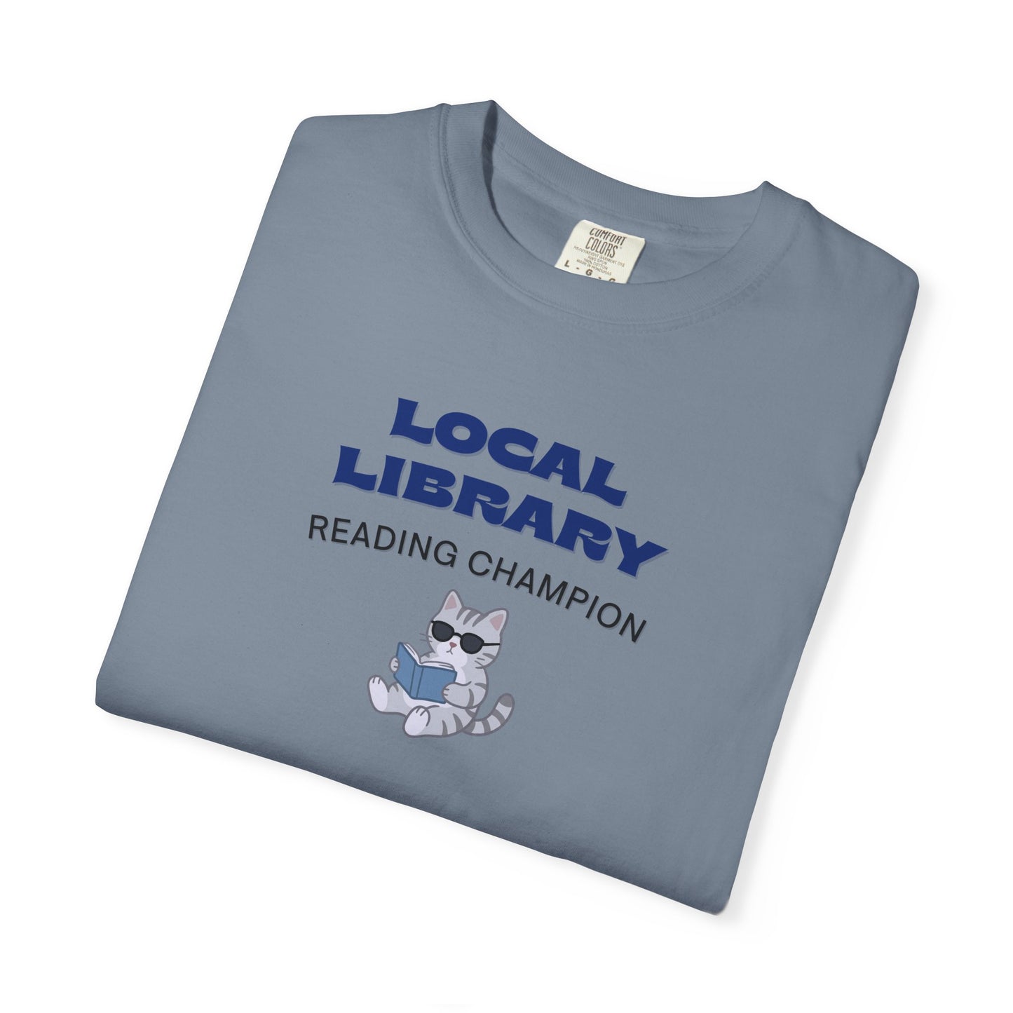 Local Library Reading Champion Shirt | Cool Cat Bookish Tee