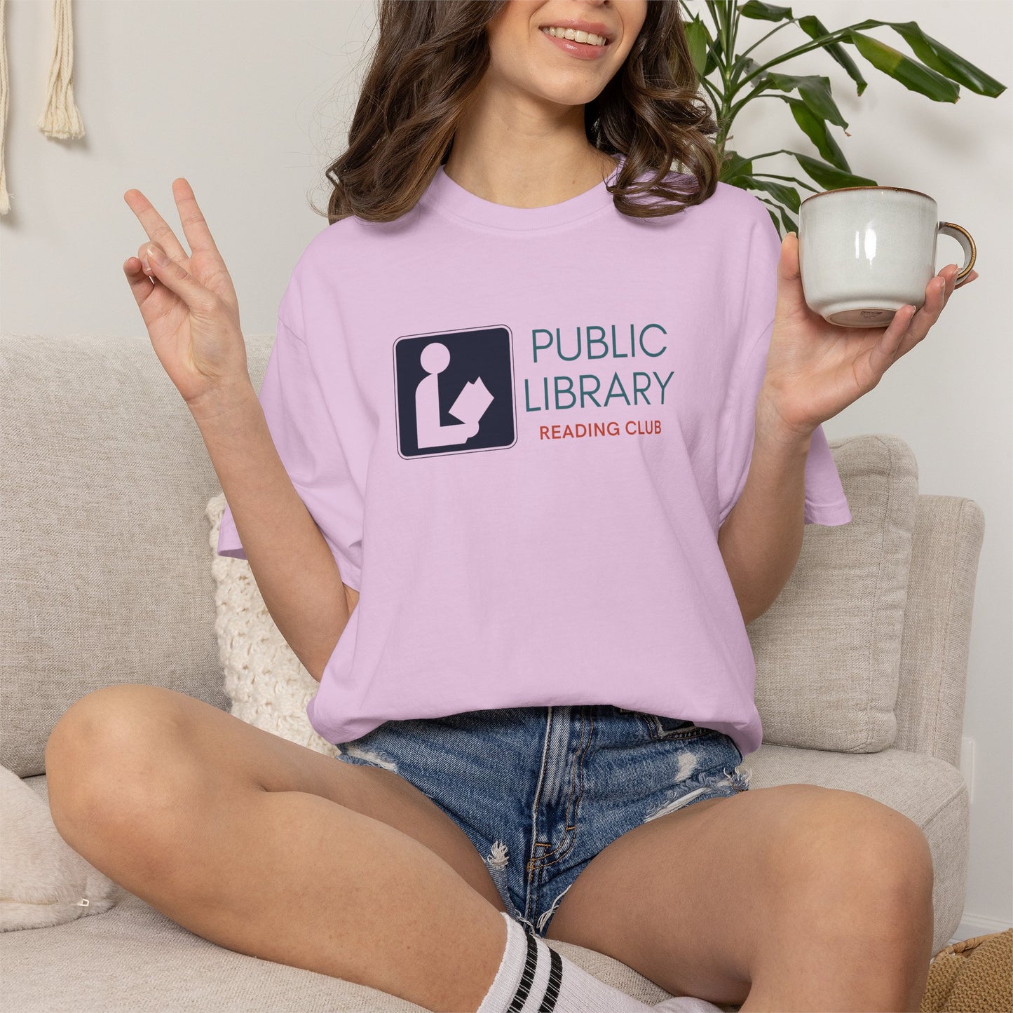 Public Library Reading Club Shirt | Retro Signage Graphic Tee