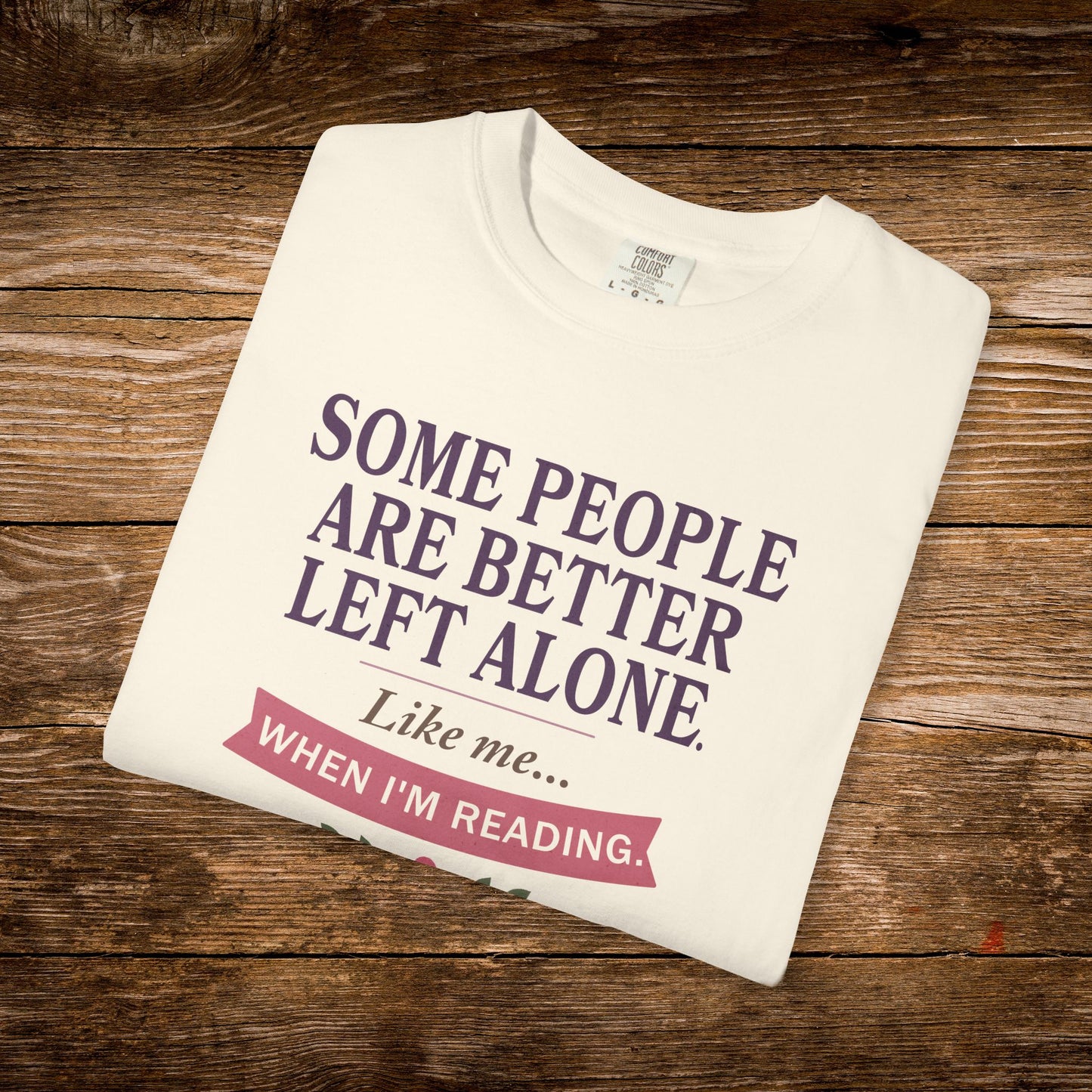 Better Left Alone When Reading Shirt | Vintage Reader Tee