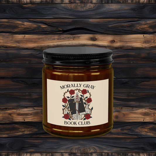 Morally Gray Book Club Candle | Dark Romance Soy Candle | Fantasy Reader Gift