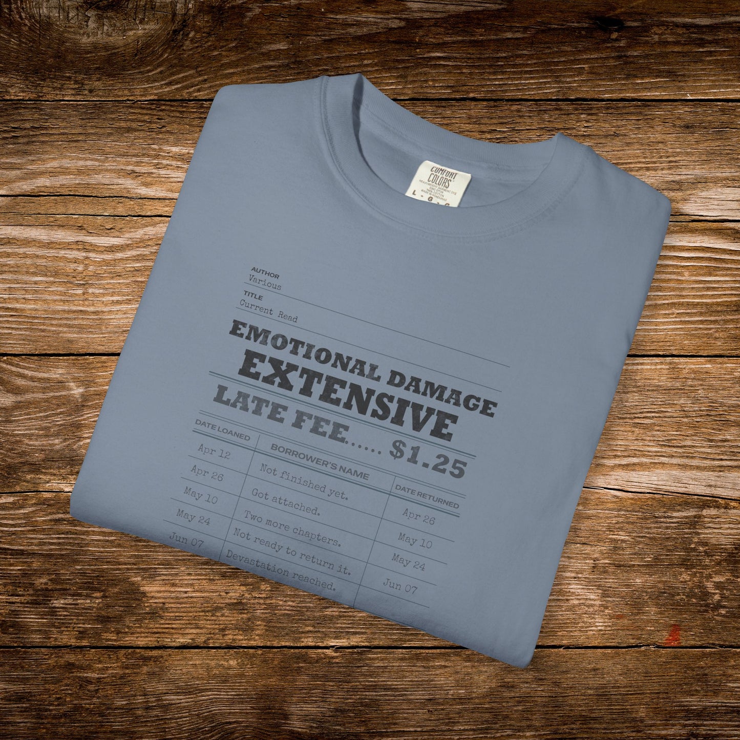 Emotional Damage Extensive Shirt | Vintage Library Card Reader Tee