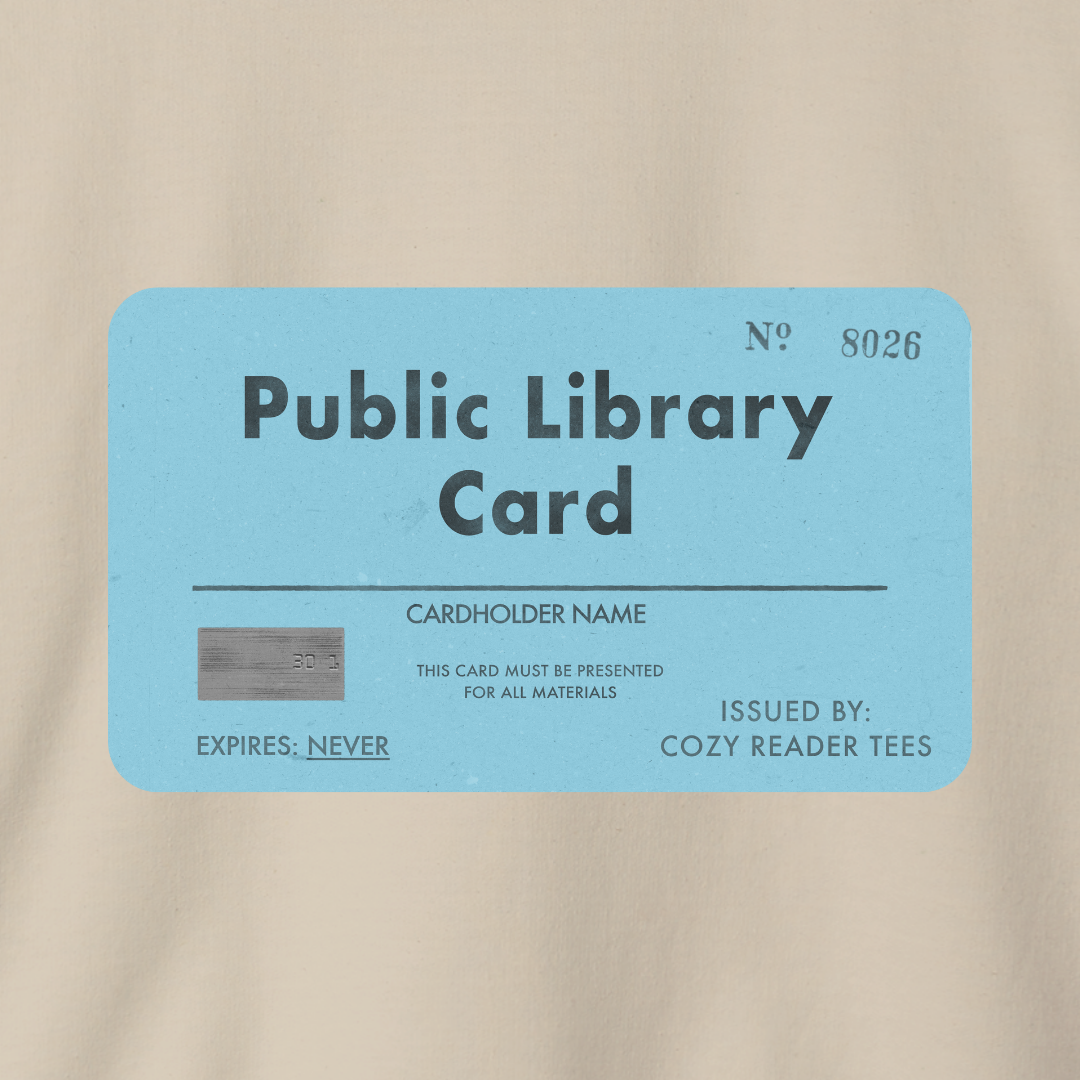Public Library Card Crewneck Sweatshirt