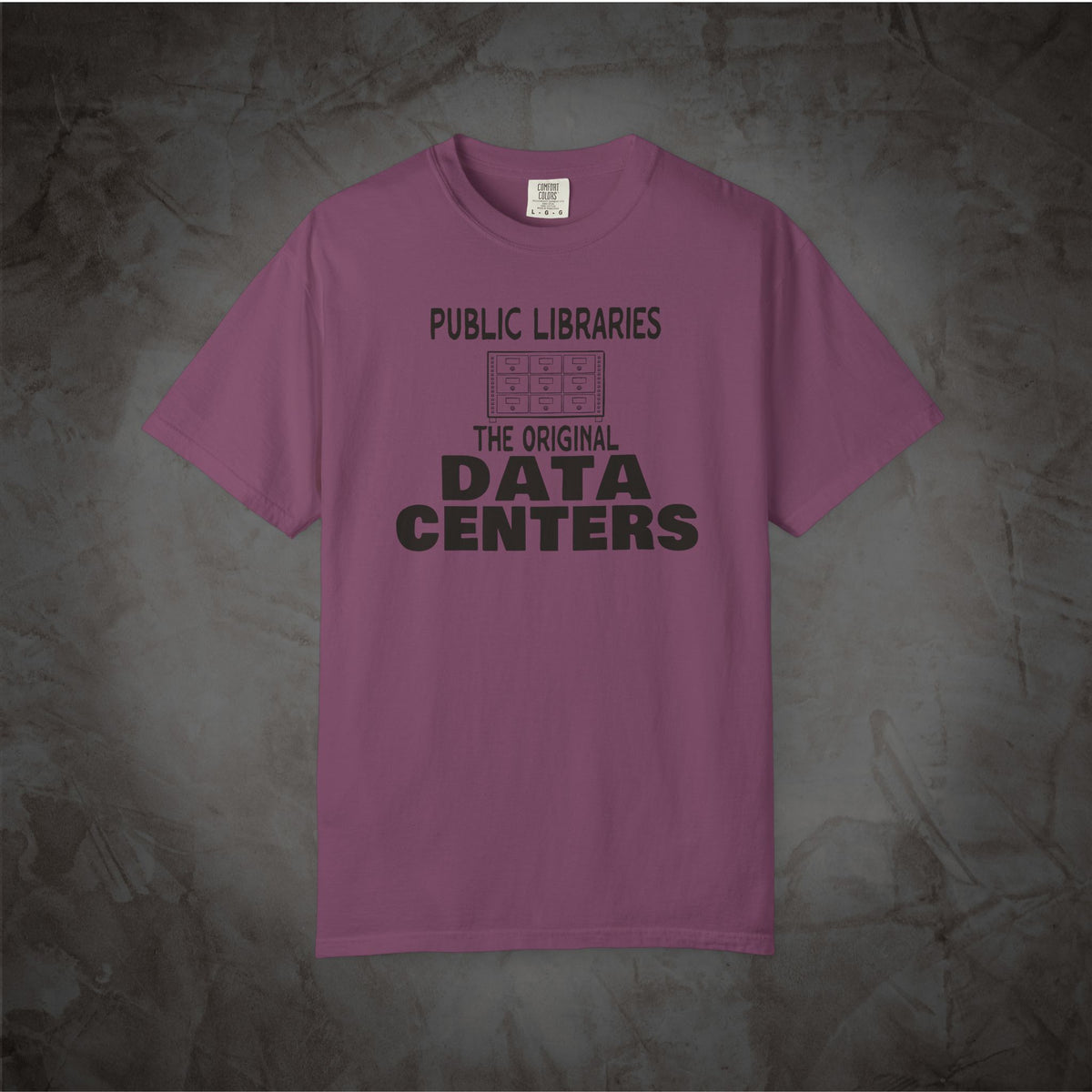 Berry Public Libraries The Original Data Centers graphic T-shirt mockup