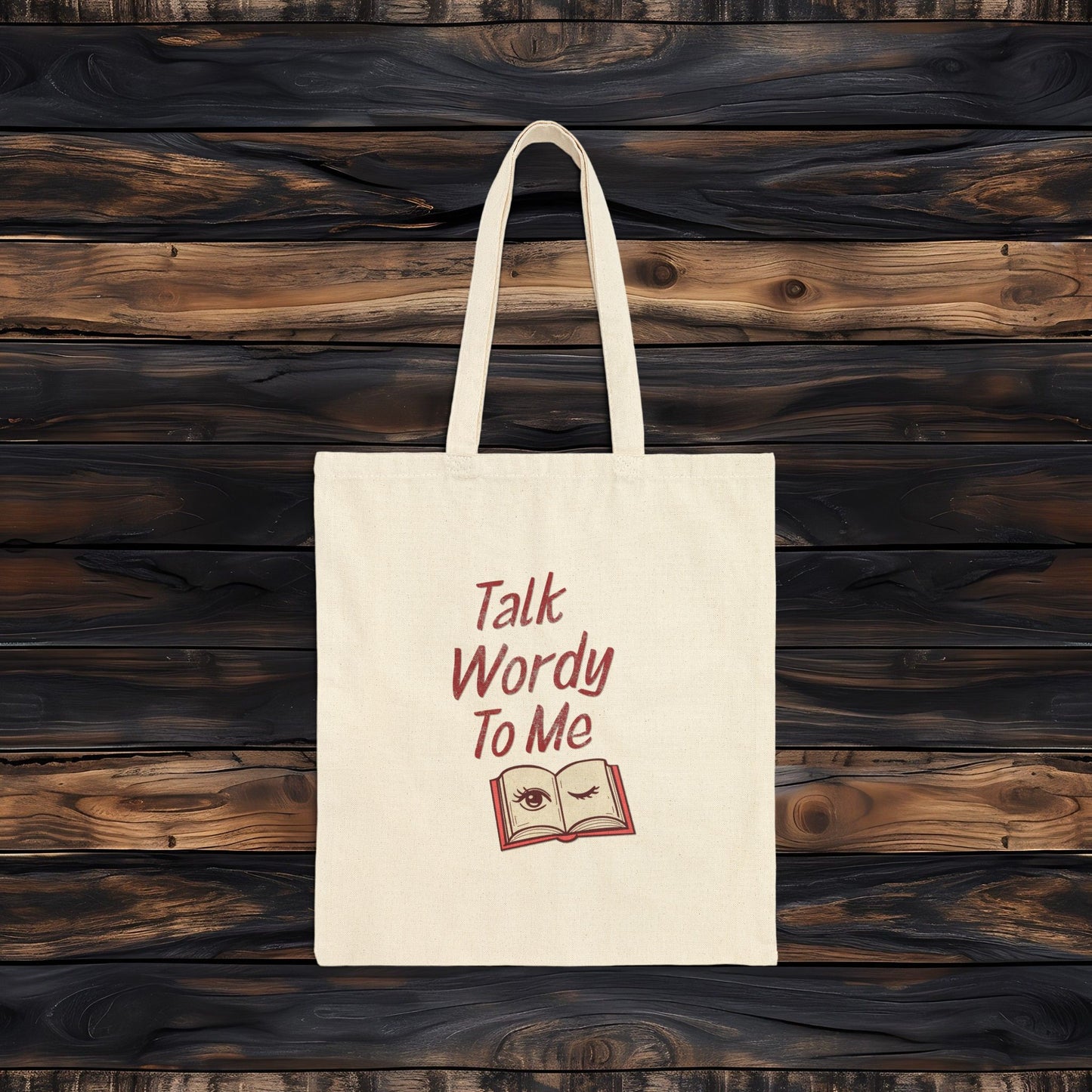 Talk Wordy To Me Tote Bag | Flirty Reader Library Tote